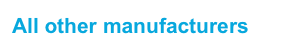 All other manufacturers